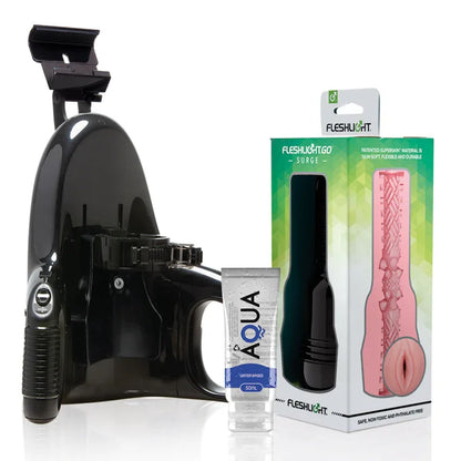 Fleshlight – Go Pink Lady Surge Vagin + Lancement Universel + Lubrifiant de Qualité Aqua 50 ml