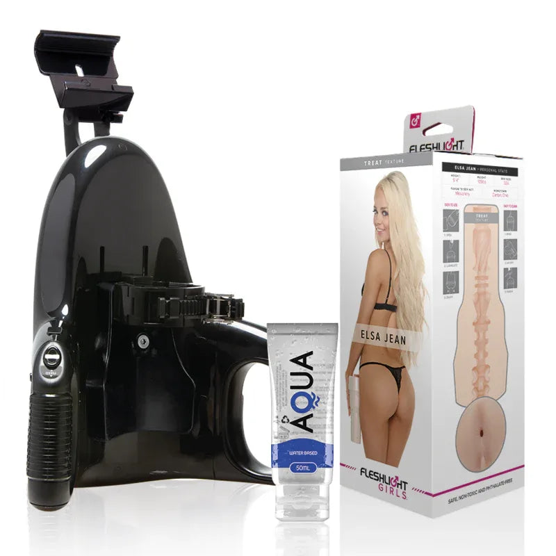 Fleshlight – Elsa Jean Vagina Tasty + Lancement Universel + Lubrifiant Qualité Aqua 50 ml