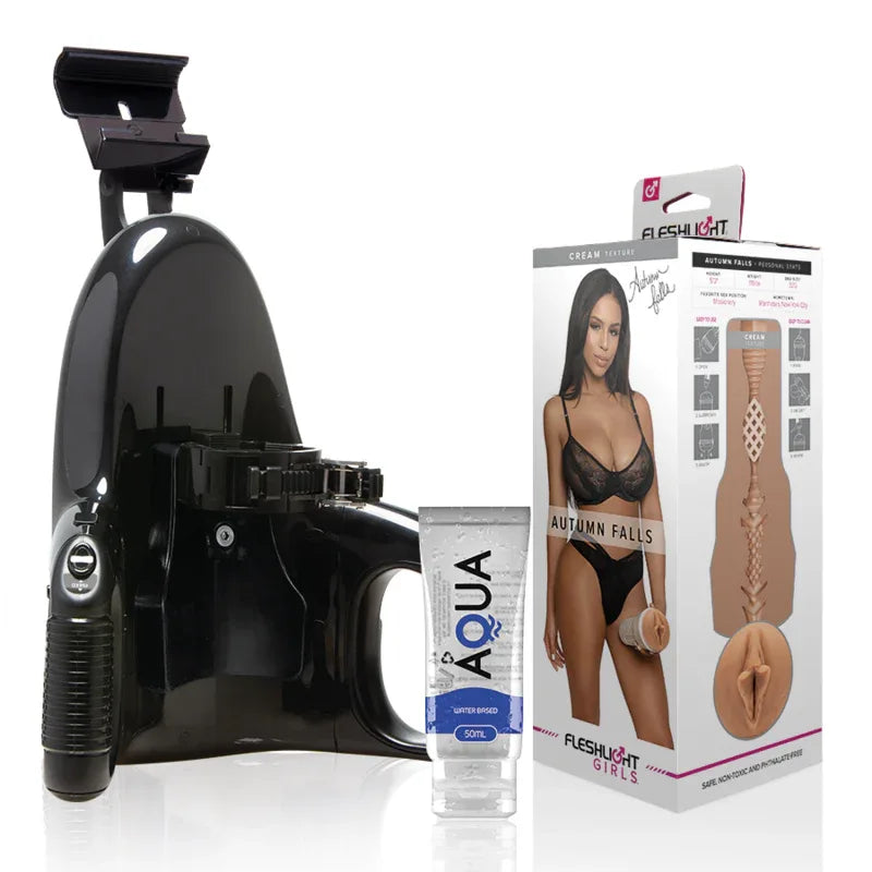 Fleshlight – Autumn Falls Crème Texture Vagin + Lancement Universel + Lubrifiant Qualité Aqua