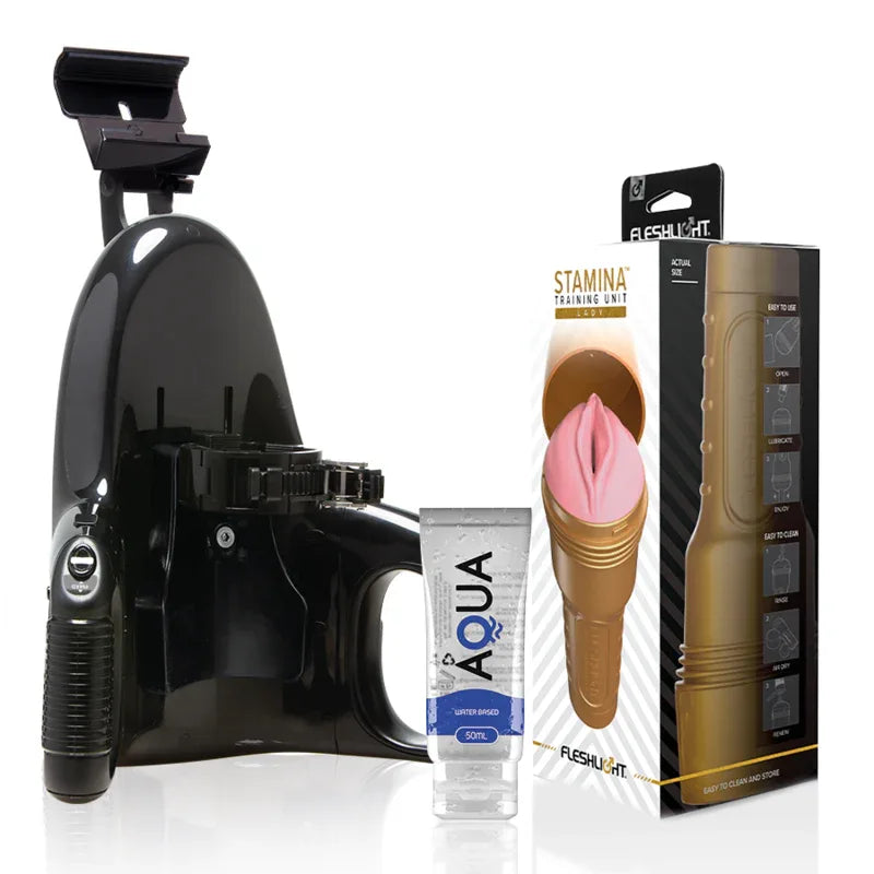 Fleshlight – Unité Dentraînement Pink Lady Stamina + Lancement Universel + Lubrifiant de
