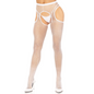 LEG AVENUE - MEDIAS DE RED BLANCAS SIN CRUZ