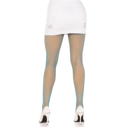 Leg Avenue – Collants Résille Lycra Bleu