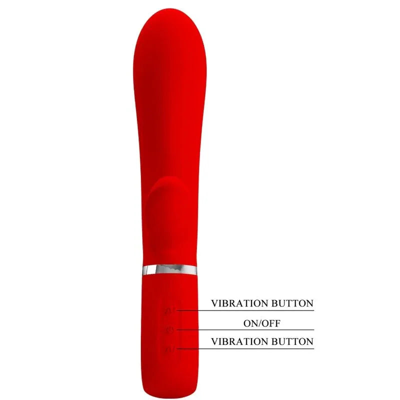 Pretty Love – Vibrateur Multifonction G Spot Thomas Rouge