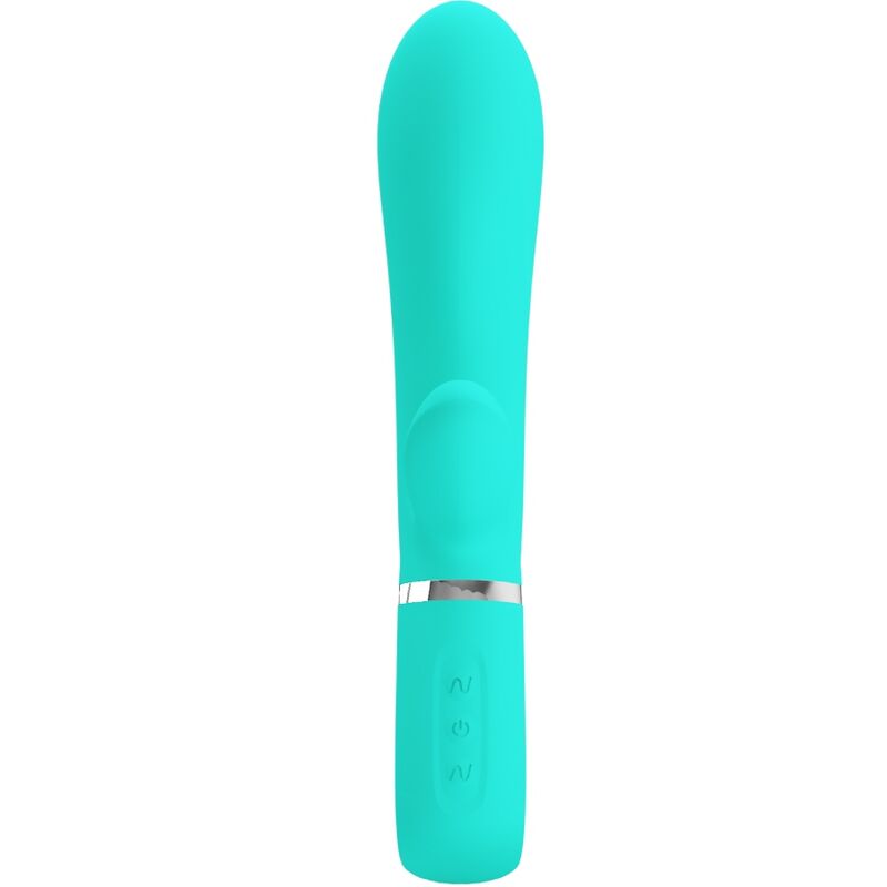 PRETTY LOVE - VIBRADOR MULTIFUNCIÓN G-SPOT THOMAS AQUA GREEN
