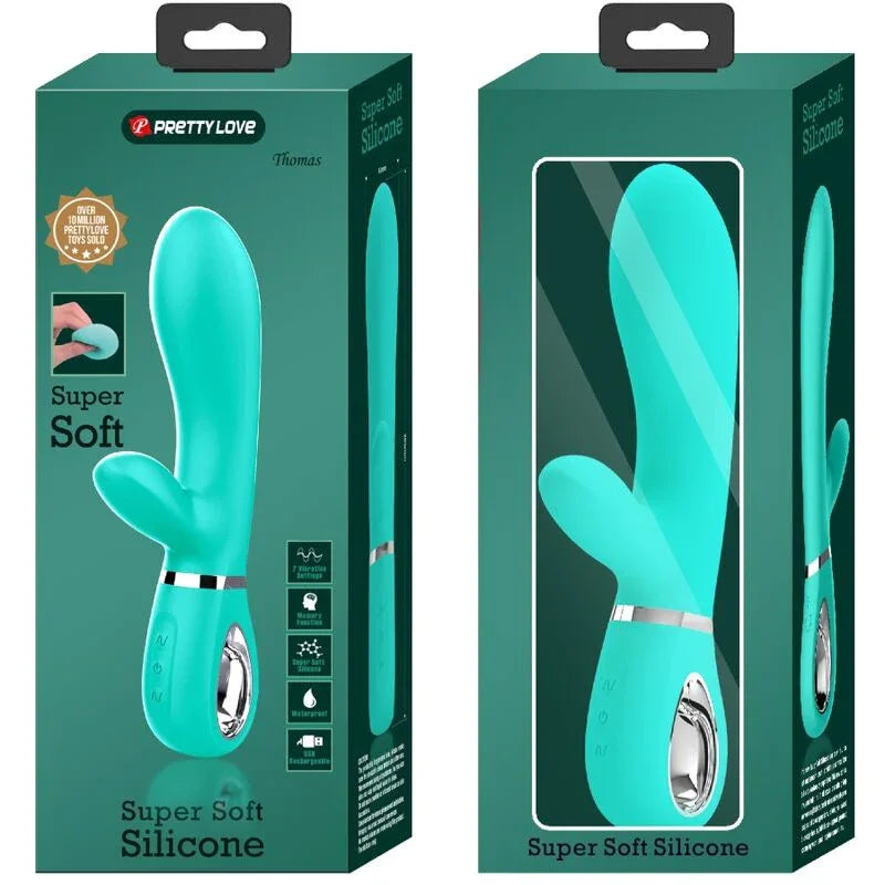 Pretty Love – Vibrateur Multifonction G Spot Thomas Vert Aqua
