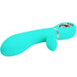 PRETTY LOVE - VIBRATEUR MULTIFONCTION G-SPOT THOMAS VERT AQUA
