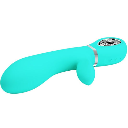 PRETTY LOVE - VIBRADOR MULTIFUNCIÓN G-SPOT THOMAS AQUA GREEN