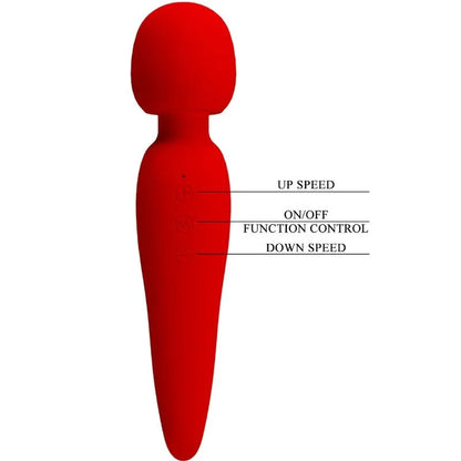 Pretty Love Masseur Meredith 12 Modes de Vibration Rouge