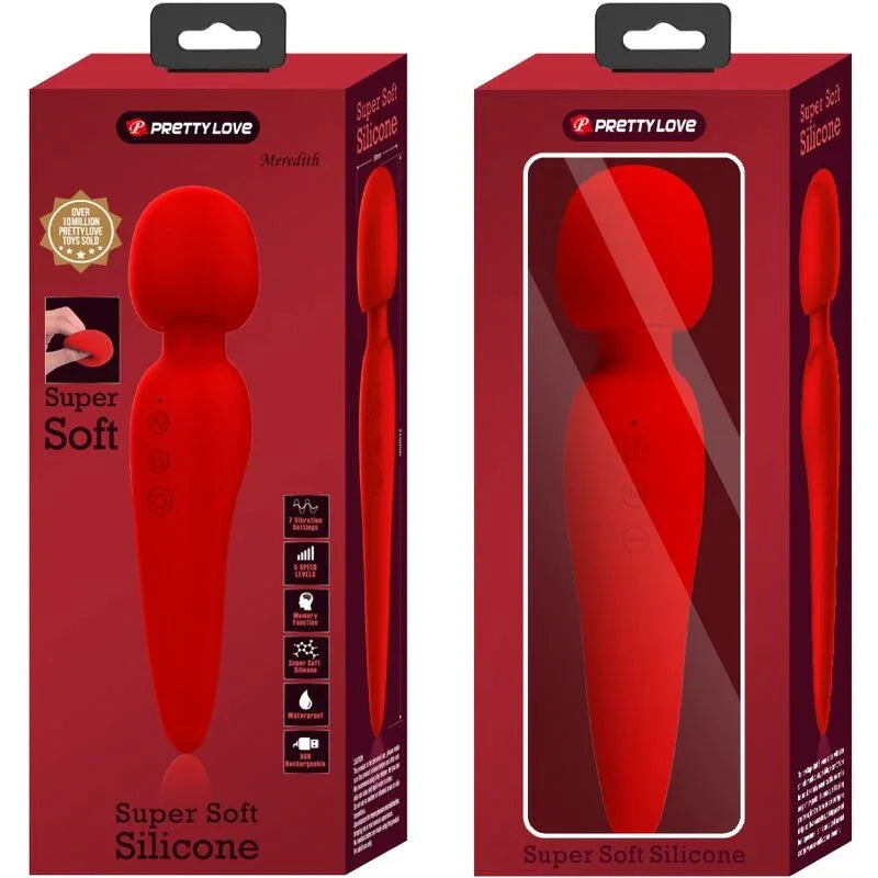 Pretty Love Masseur Meredith 12 Modes de Vibration Rouge