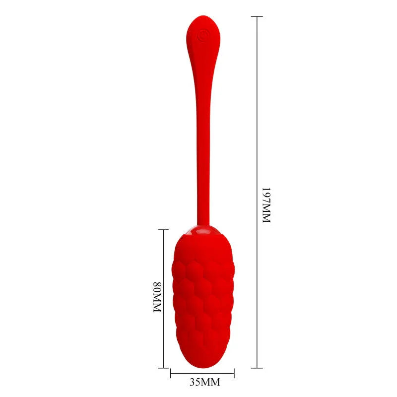 Pretty Love – Oeuf Vibrant Texture Marine Rechargeable Rouge