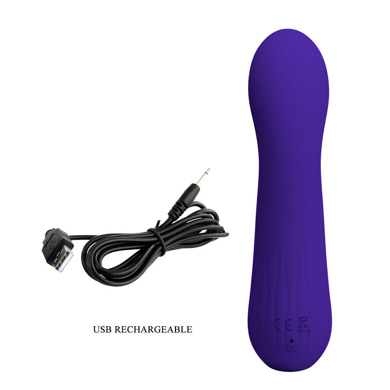 PRETTY LOVE - VIBRADOR RECARGABLE FAUN PÚRPURA