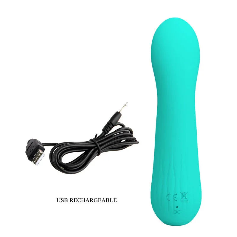 Pretty Love – Vibrateur Rechargeable Faun Vert Aqua