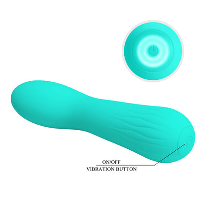 PRETTY LOVE - VIBRADOR RECARGABLE FAUN AQUA GREEN