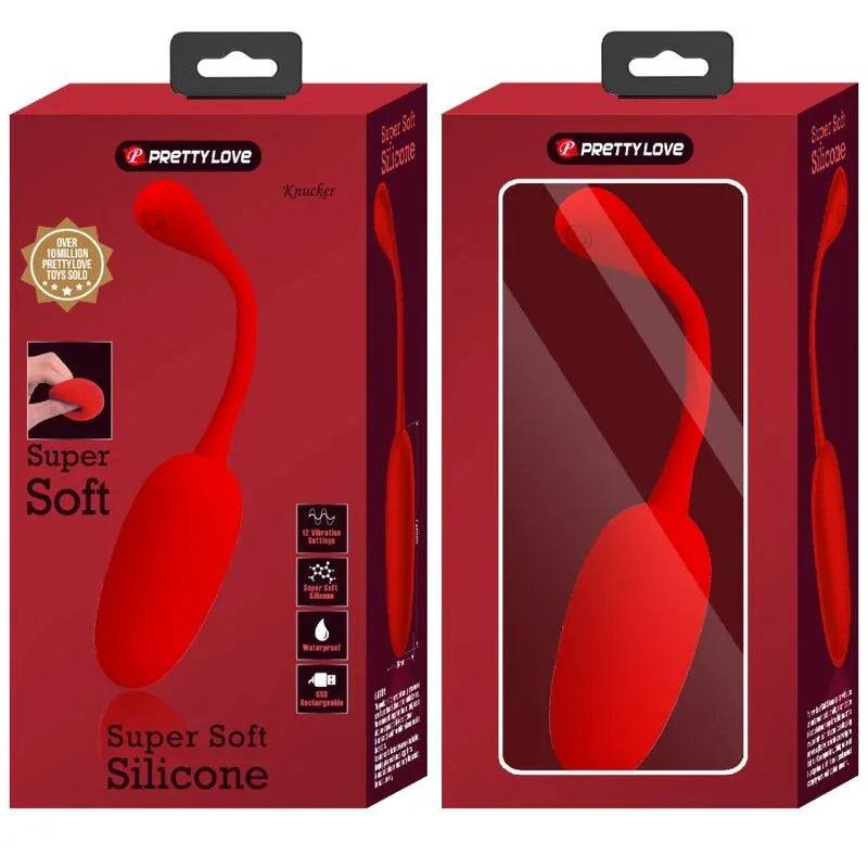 Pretty Love – Oeuf Vibrant Rechargeable Knucker Rouge