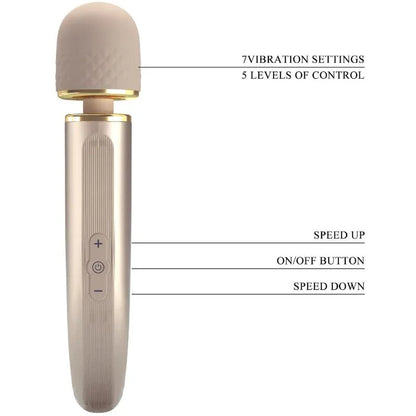 Pretty Love – Masseur 7 Modes de Vibration Champagne