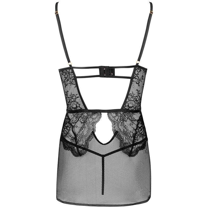 Livco Corsetti Fashion Chemise + Culotte Baririn Lc 90633 Noir