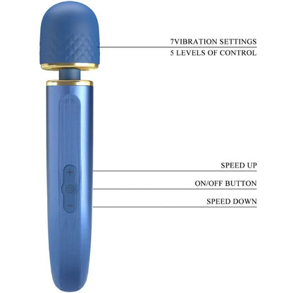 Pretty Love – Masseur 7 Modes de Vibration Bleu