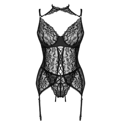 LIVCO CORSETTI FASHION - COLECCIÓN GIELLANDRA PARA LOS SENTIDOS CORSÉ + BRAGUITA NEGRO L/XL