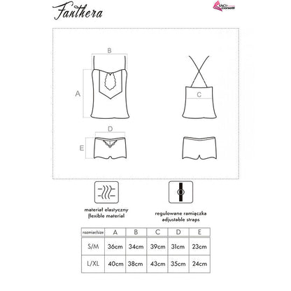 LIVCO CORSETTI FASHION - FANTHERA LC 90561 T-SHIRT + BLUE SHORTS