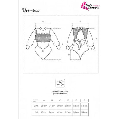 Livco Corsetti Fashion Body Drimina Lc90690 Bleu Marine S/M