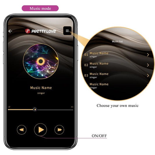 PRETTY LOVE - JEFFERSON APP-CONTROLLED ANAL PLUG LILAC