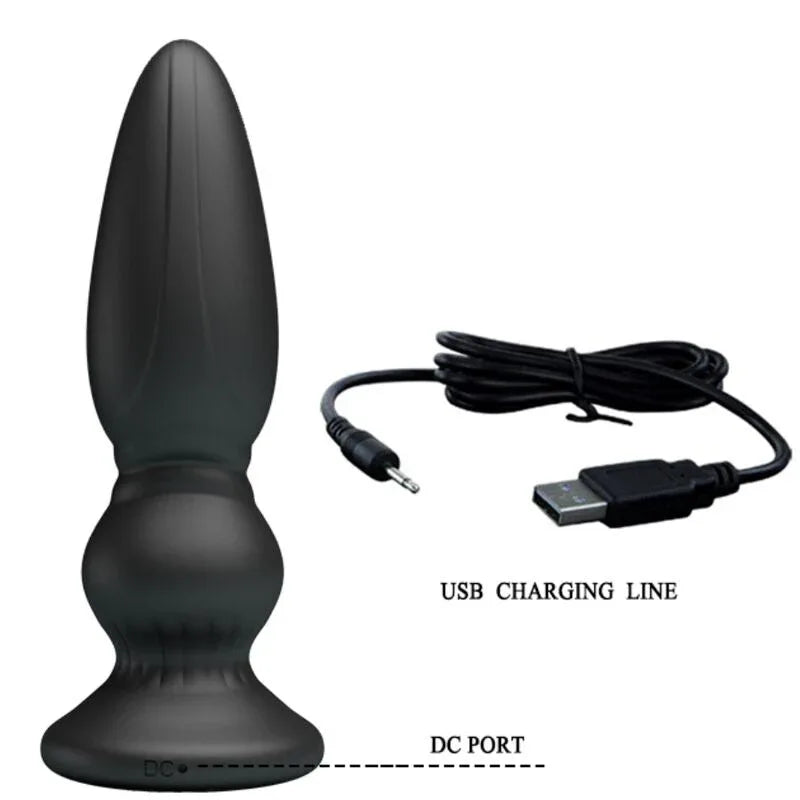 Mr Play – Puissant Vibrateur Télécommande Plug Anal Noir