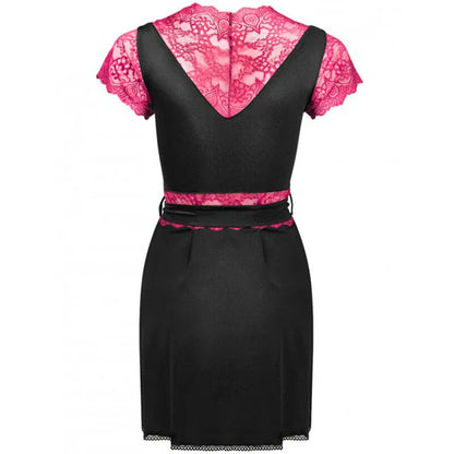 Livco Corsetti Fashion Robe de Chambre + Culotte Kumiko Lc 90428 Noir S/M