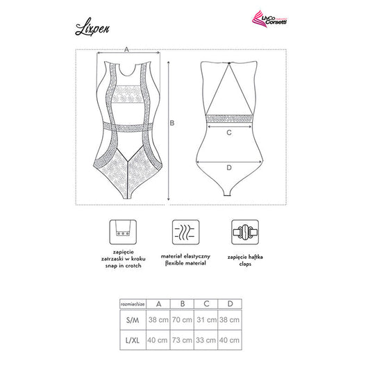 LIVCO CORSETTI FASHION - LIXPEN LC BODY 90612 NEGRO