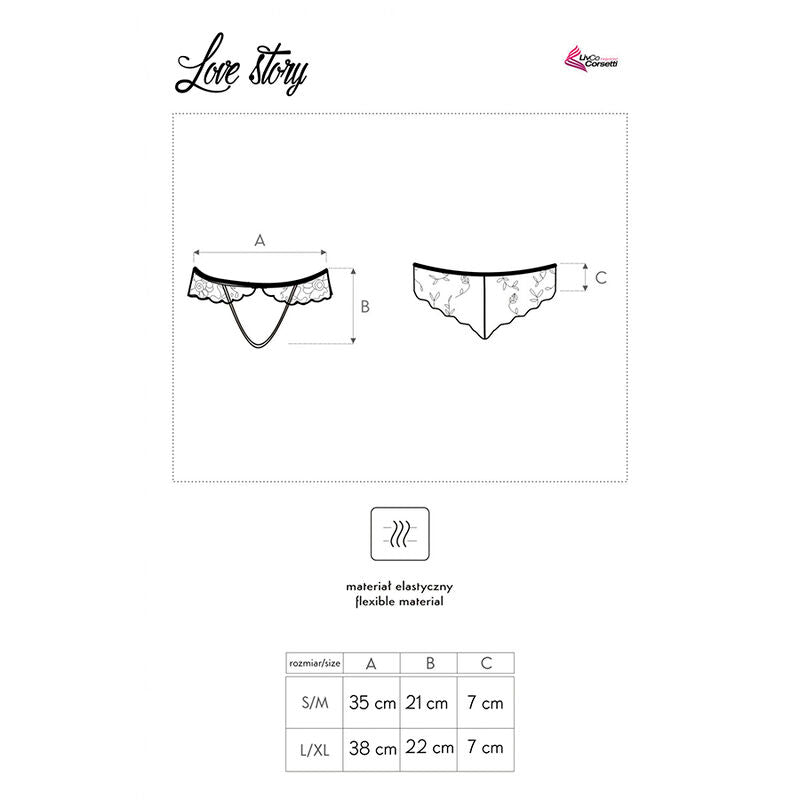 LIVCO CORSETTI FASHION - LOVE STORY LC 90679 BLACK PANTY
