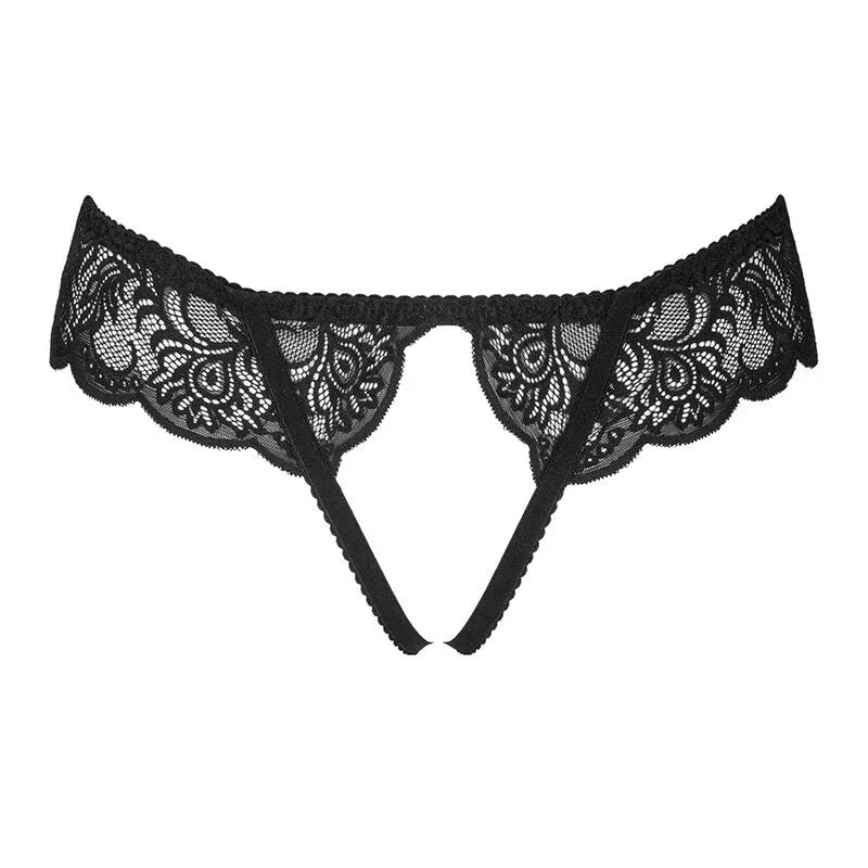 Livco Corsetti Fashion Love Story Lc 90679 Culotte Crochless Noir