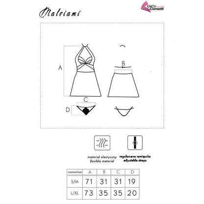 Livco Corsetti Fashion Malviami Lc 90625 Chemise + Culotte Noir
