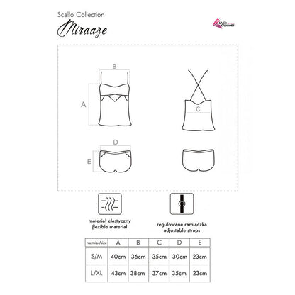 LIVCO CORSETTI FASHION - MIRAAZE LC 90567 T-SHIRT + SHORTS BLACK