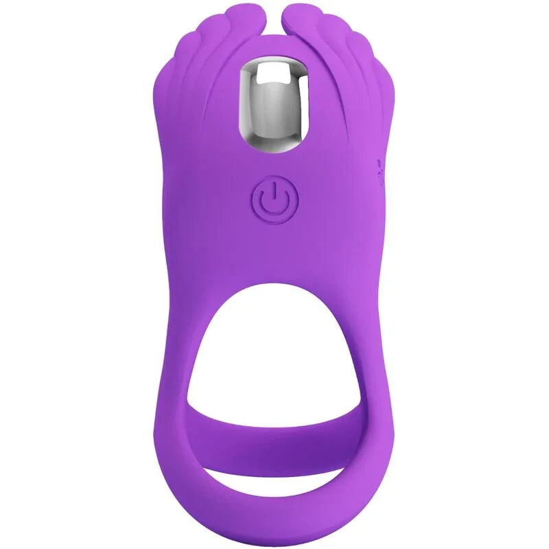 Pretty Love – Silas Anneau Pénis Vibrant 7 Vibrations Silicone Violet