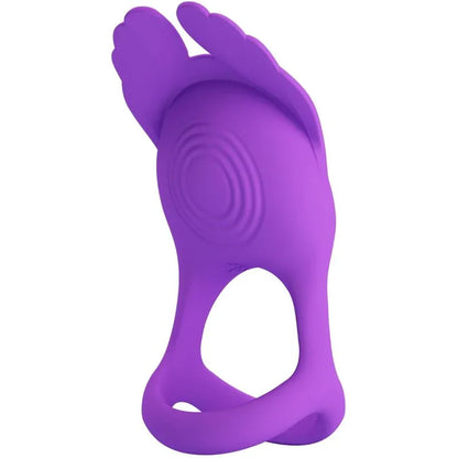 Pretty Love – Silas Anneau Pénis Vibrant 7 Vibrations Silicone Violet