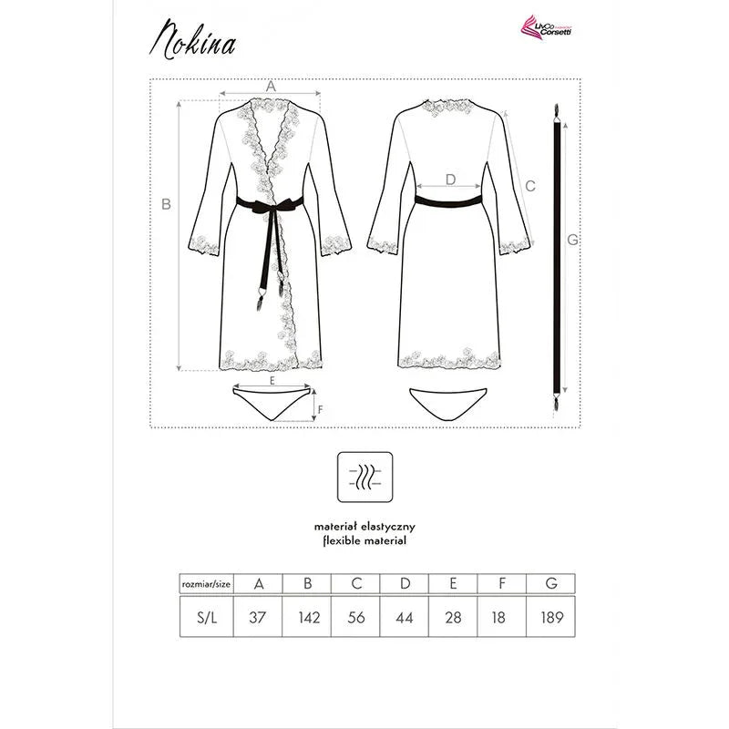 Livco Corsetti Fashion – Robe Nokina Lc Xg055 + Culotte Noir taille Unique