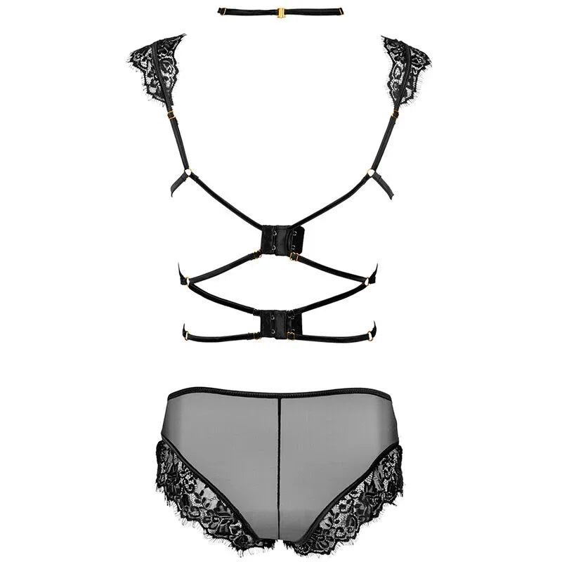 Livco Corsetti Fashion Palmenom Lc 90614 Soutien Gorge + Culotte Noir