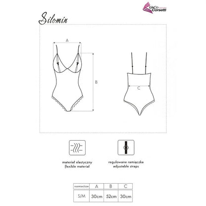 Livco Corsetti Fashion – Corps + Peignoir Silomin Lc 1401 Noir taille Unique
