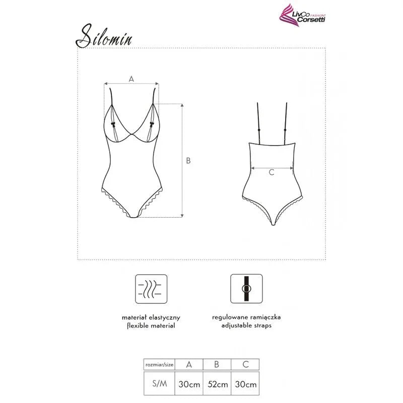 Livco Corsetti Fashion – Corps + Peignoir Silomin Lc 1401 Noir taille Unique