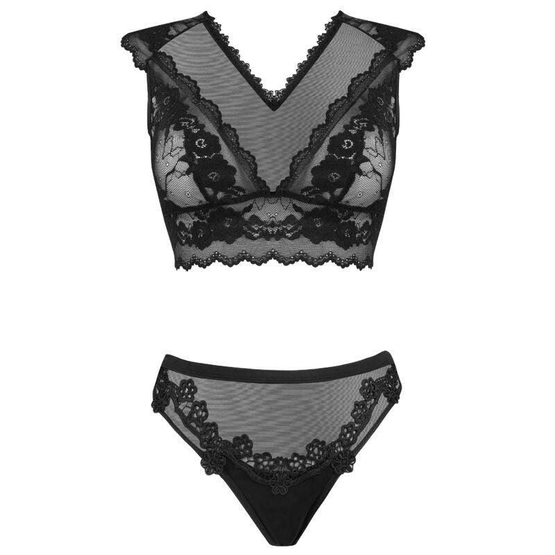 LIVCO CORSETTI FASHION - TIMOSAN LC 90631 SUJETADOR + BRAGUITA NEGRO