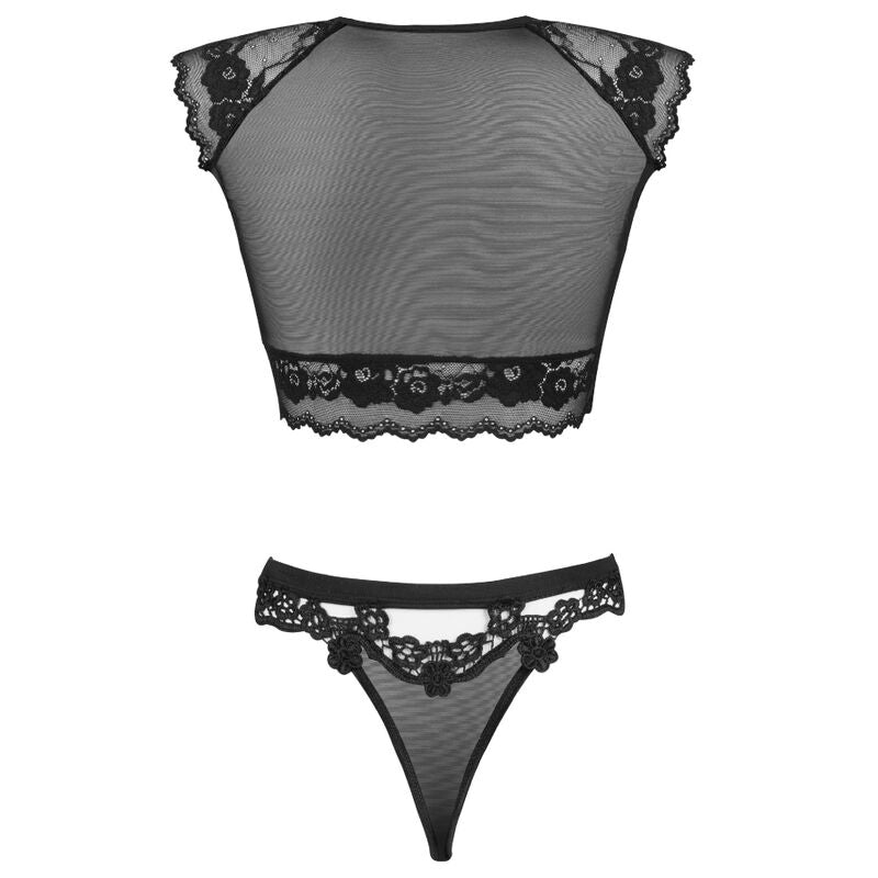 LIVCO CORSETTI FASHION - TIMOSAN LC 90631 SUJETADOR + BRAGUITA NEGRO