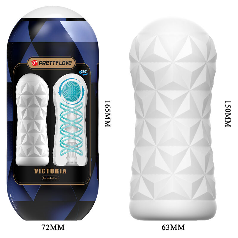 PRETTY LOVE - MASTURBADOR VICTORIA DE 15 PIEZAS