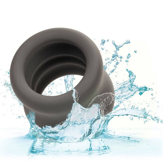 CALEXOTICS - ALPHA BLACK SCROTUM STRETCHING RING