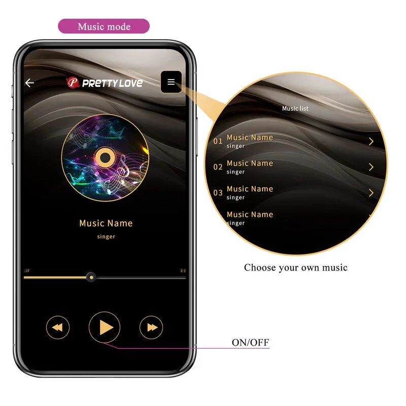 Pretty Love – Hector Electroshock Vibrateur Par App Control Violet