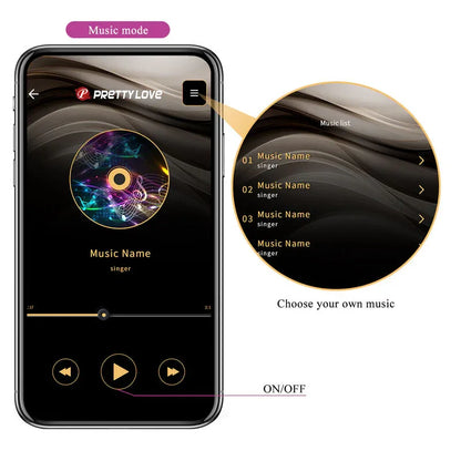 Pretty Love – Hector Electroshock Vibrateur Par App Control Violet