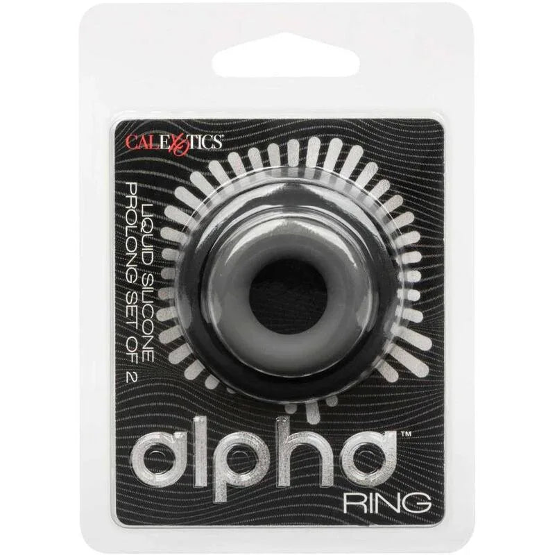 Calexotics – Alpha Prolong Lot de 2 Bague Gris