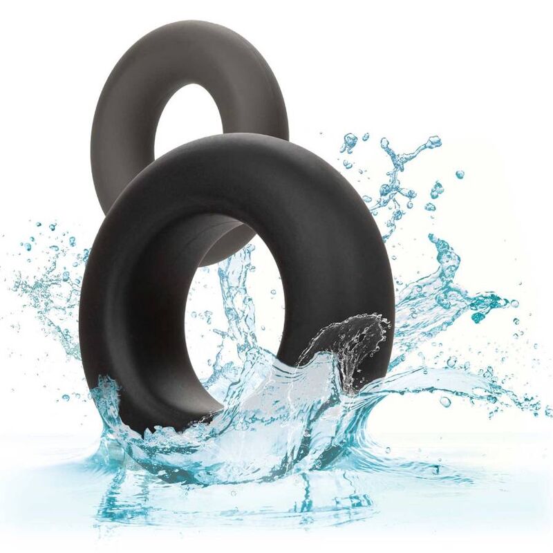 CALEXOTICS - ALPHA PROLONG PACK OF 2 GREY RINGS