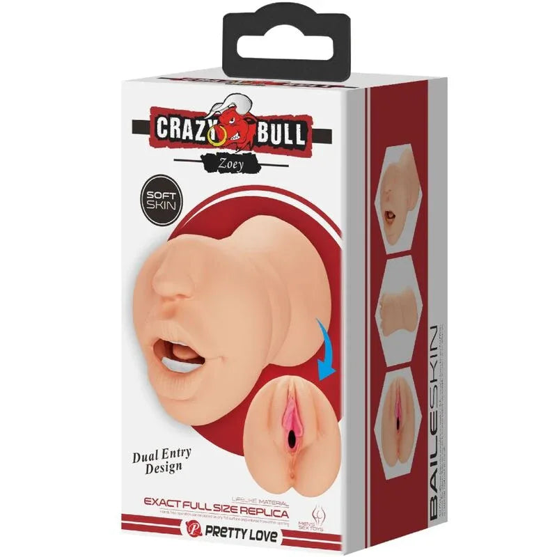 Crazy Bull – Mastubador en Forme de Vagin Zoey Double Entrée