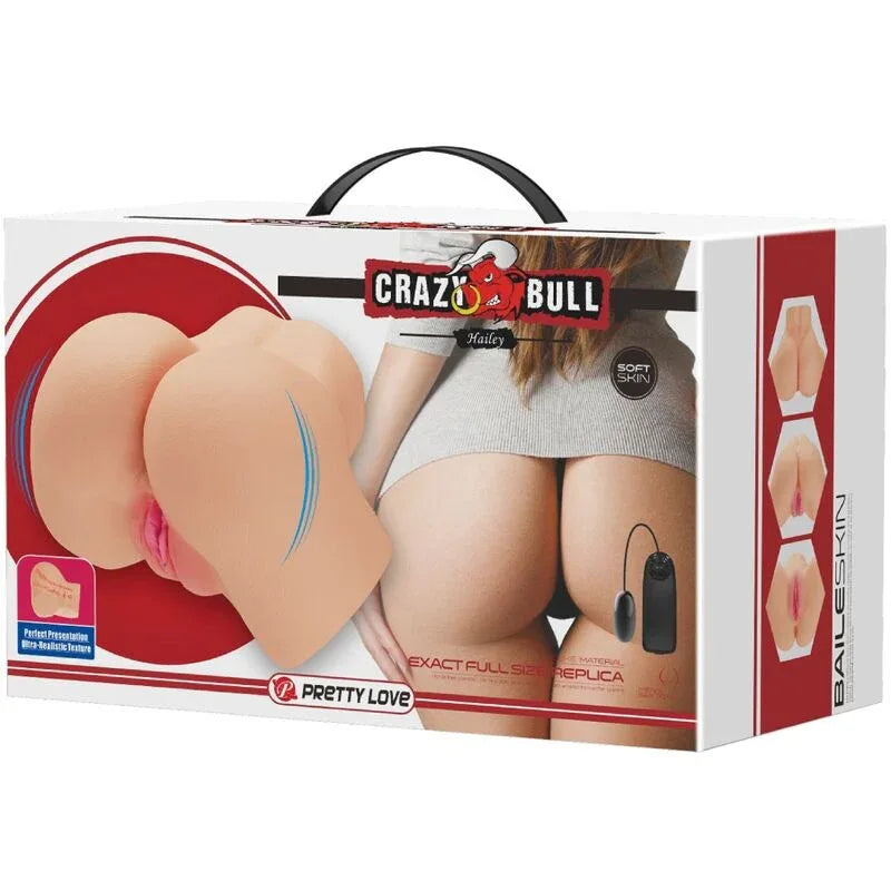 Crazy Bull – Vibrateur Vagin et Anus Réaliste Hailey