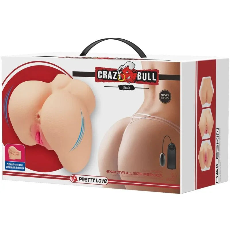 Crazy Bull – Vibrateur Réaliste pour Vagin et Anus Mila