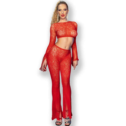 Chilirose Cr 4648 Haut et Pantalon Noir S/L